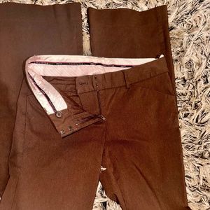 The Limited Drew Fit Low Rise Brown Flared Pants